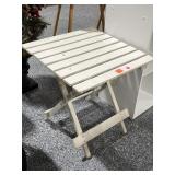 Wooden Folding Square Side Table. Approx 18in