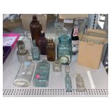 Assorted VTG Glass Medicine Bottles, Crimson Tide