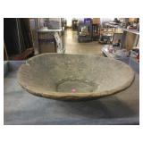 Antique Primitive Hand Carved Wood Bowl. Approx