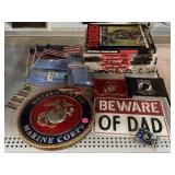 USMC Wall Decor, Flags, War Books & More