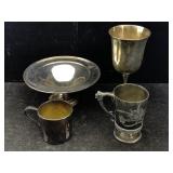 Silver-plated Dishes Incl. Cups, Goblet & More,