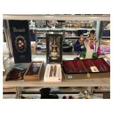 Assorted Home Decor. Lenox Glasses, Decanters &