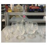 Waterford Cut Crystal Decanter Set.