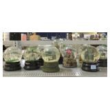Collection of Snow Globes.