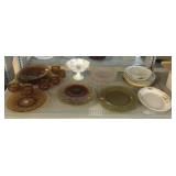 Vintage Kings Crown Thumbprint Pattern Glass Set,