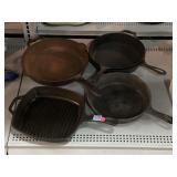 Assorted Cast Iron Pans/Skillets.