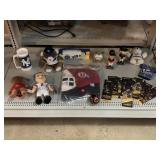 Assorted Sports Collectibles. Plushies, VGK Book