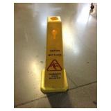 Caution Wet Floor sign, approx 16in tall