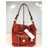 NWT Dooney & Bourke Suede Shoulder Bag - Red