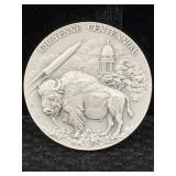 .999 Silver Round Cheyenne Wyoming 1867-1967, Tw