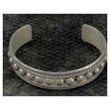 Sterling Silver Cuff Bracelet, Tw 31.8g, Sz 2ï¿½in