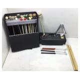 Collection of Xylophone Drum Sticks in case