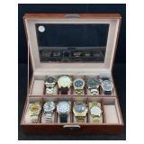 Watch Display Box W/10 Quartz Watches, Not