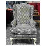 Pattern high back accent chair, approx 30x40in