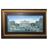 This panoramic artwork is titled view of theater