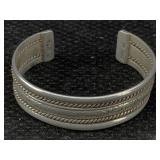 Sterling Silver Cuff Bracelet, Tw 36.2g, Sz 2ï¿½in