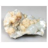 Orange Stilbite Rough Apophyllite 4.04lbs - 7x6x3