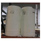 2 Plastic Liquid containers, 1.8mm, sz approx