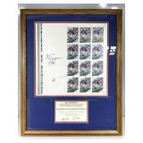 Oj Simpson uncut sheet framed autograph