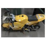 Boreem Gas Mini yellow bike, no key, no title,