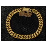 99% Gold Chain Bracelet, Tw 51.9g, Sz 7in Long,
