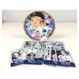 Mickey mantle cards and collectorï¿½s plate