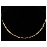 14k Gold Chain Necklace, Tw 2.7g, Sz 15in Long
