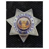 Security Special Officer, Sun Badge Co. Badge, Sz