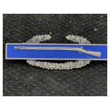 Sterling Silver Ww2 Military Marksman Pin, Tw 17.g