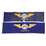 Vtg WWII US Army Air Force AWS Armbands - one in