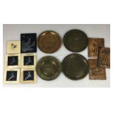 Vtg Copper/Brass/Silverplate Wall Hangings and