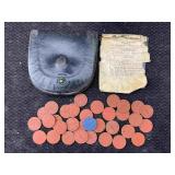33 Opa 1 Red Point & Blue 1 Blue Point Ww2 Ration