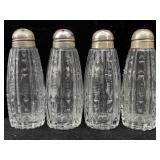 4 Sterling Silver Salt & Pepper Shakers, Tw 9g,