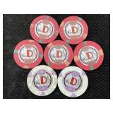 7 The D Las Vegas Casino Chips