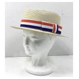 Italian Boater Hat - Synthetic not Straw