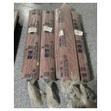 5 PDS Red Bottom-Locking Fence Slats 5ftx2in in