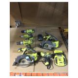 Ryobi battery powered & electric tools incl.