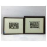 Pair Signed Etchings - Dale Bradley - AP and /400