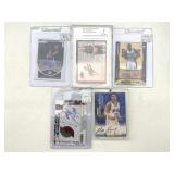 Basketball card lot autographs