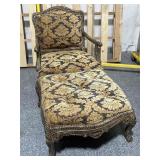 Large Purple and Gold-colored wide chair