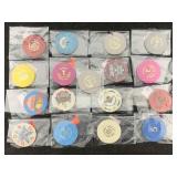 17 Casino Chips, See Photos