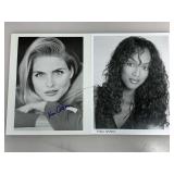 Autographed Tyra Banks and Kim Alexis Photos - no