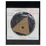 1901 Mexico Chiapas Triunfo Trade Coin "canasto De