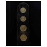 4-1976 Montreal Olympic Silver Coins, Tw 4.326oz