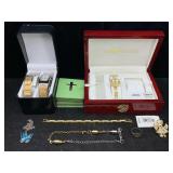 Fashion Jewelry Incl/ring, Necklace & Quartz