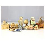 Vintage Asian Wood & Ceramic Figures - Good
