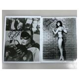 Pair Yvonne Craig Autographed Photos - Bat Girl -