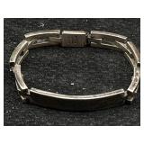 Sterling Silver Bracelet, Tw 42.9g, Sz 7in Long