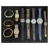 Assorted 10 Quartz Watches Incl. Casio, Pearl,