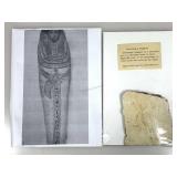 Orig. Fragment from Egyptian Sarcophagus with